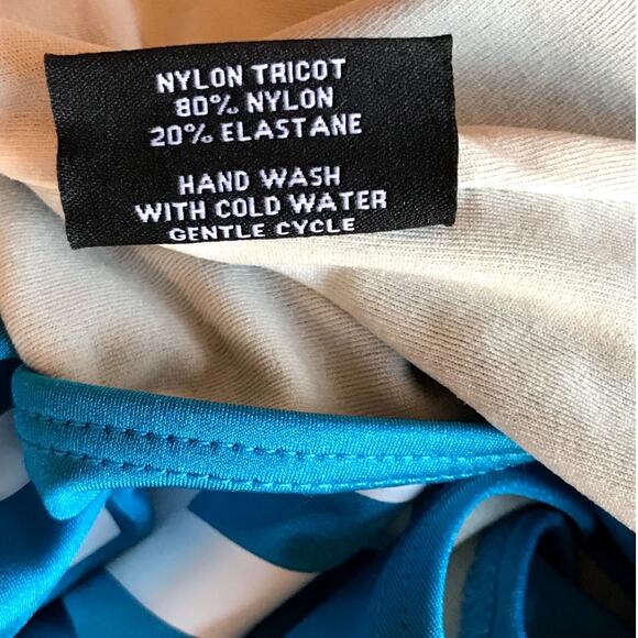 Private Party "Getting Drunk" Blue One Piece Swim Suit size S/M - Picture 6 of 9